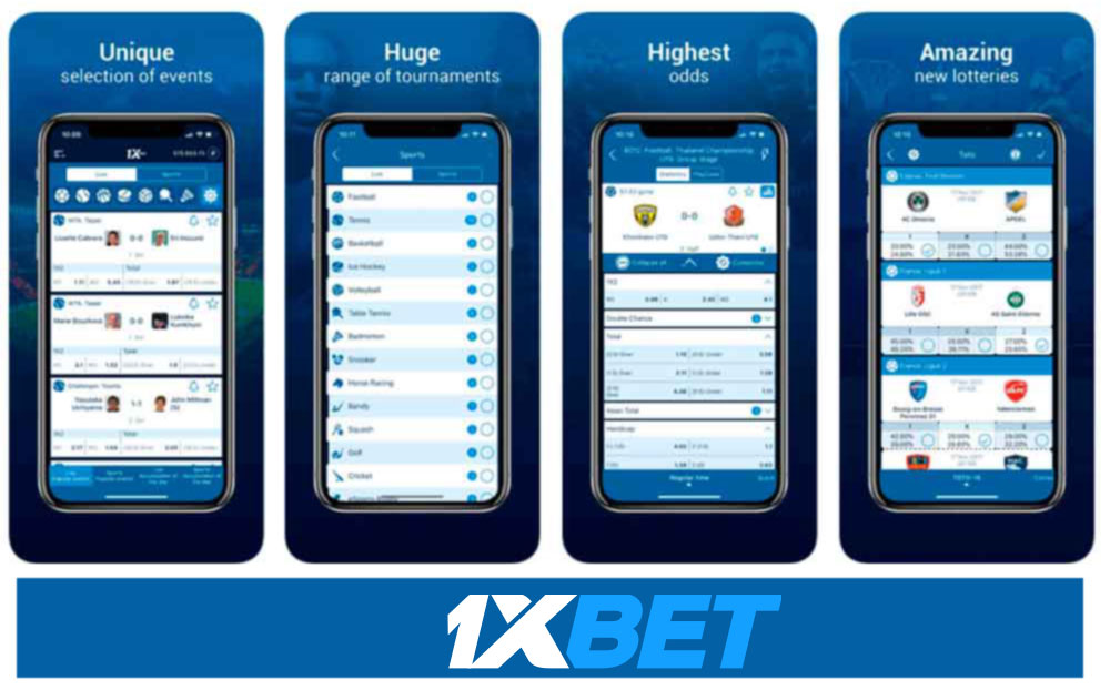 Advantages of 1xBet mobile app.