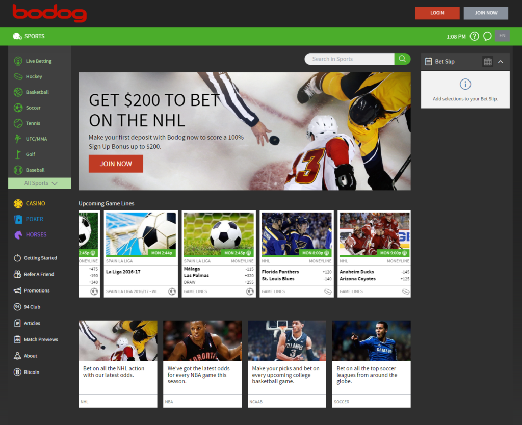 Bodog game platform