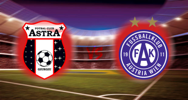 Astra Giurgiu vs Austria Vienna Football Match Prediction.